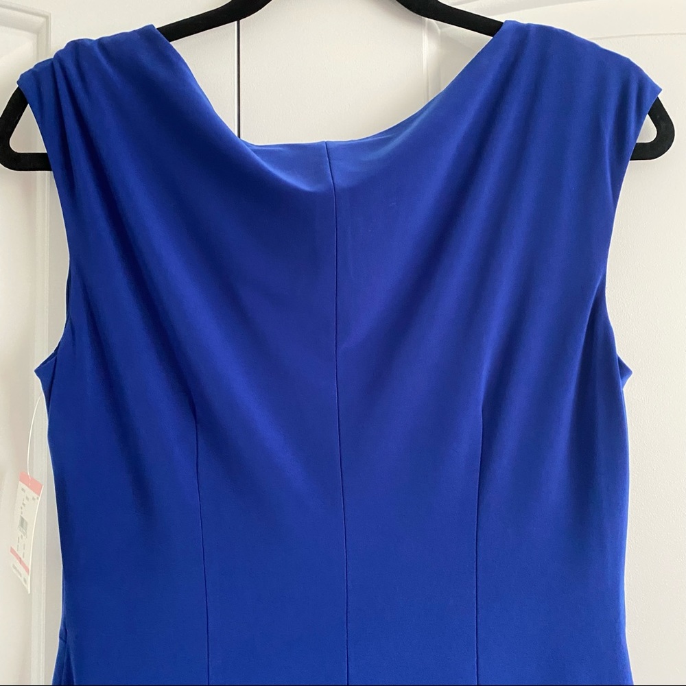 Royal blue draped dress - Picture 7 of 13